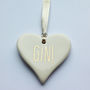Gin Or Prosecco Ceramic Heart, thumbnail 3 of 5