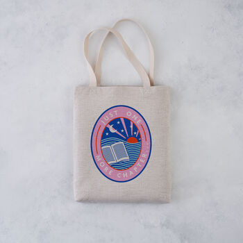 'Just One More Chapter' Book Lover Tote Bag, 3 of 5