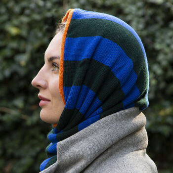 Reversible Pure Cashmere Snood Scarf, 7 of 12