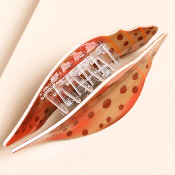 Large Brown Shell Hair Clip, 2 of 2