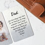 Personalised Wallet Metal Message Card For Dad, thumbnail 5 of 7