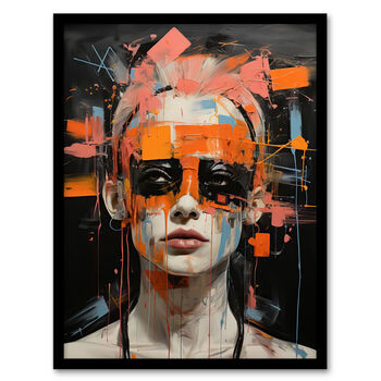 Break The Make Up Mould Punk Girl Wall Art Print, 5 of 6