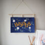 'Bisous' French For Kisses Wall Art Hanging, thumbnail 5 of 6
