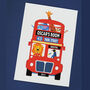 Personalised London Bus Picture, thumbnail 2 of 3
