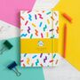Rainbow Notebook |Elastic Enclosure |Sprinkles Pattern, thumbnail 1 of 7