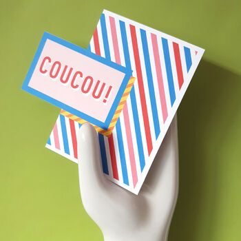 'Coucou!' Fun Greetings Card, 2 of 4