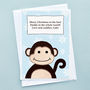 'Little Monkey' Christmas Card From Children, thumbnail 5 of 9
