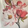 Magnolia Print Cotton Tote Bag, thumbnail 3 of 6