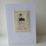 Two Embroidered Crimbo Pud Christmas Cards, thumbnail 4 of 4