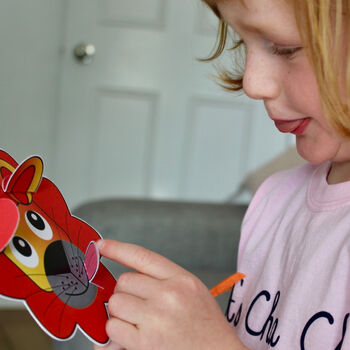 Kids Lion Rahh Sustainable Paper Craft Kit, 3 of 4