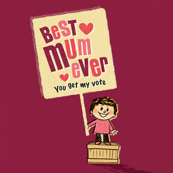 Card For Mum ‘Vote Mum’, 2 of 4