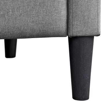 Grey Modern Recliner Chair Adjustable Reclining Armchair Upholstered Sofa Couch With Soft Padded Seat For Home Or Bedroom, 5 of 10