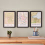 Framed And Personalised Oxford University Map Print, thumbnail 4 of 5