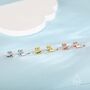 Sterling Silver Extra Tiny Dolphin Fish Stud Earrings, thumbnail 5 of 12