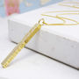 Personalised Solid Gold Bar Necklace, thumbnail 5 of 9