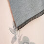 Cherry Blossom Blue Or Grey Autumn Winter Scarf, thumbnail 4 of 9