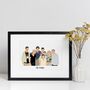 Bespoke Custom Portrait Illustration Print Valentines, thumbnail 10 of 10