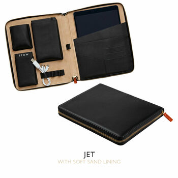 Personalised Luxury Leather Tech And Tablet Case, 8 of 12
