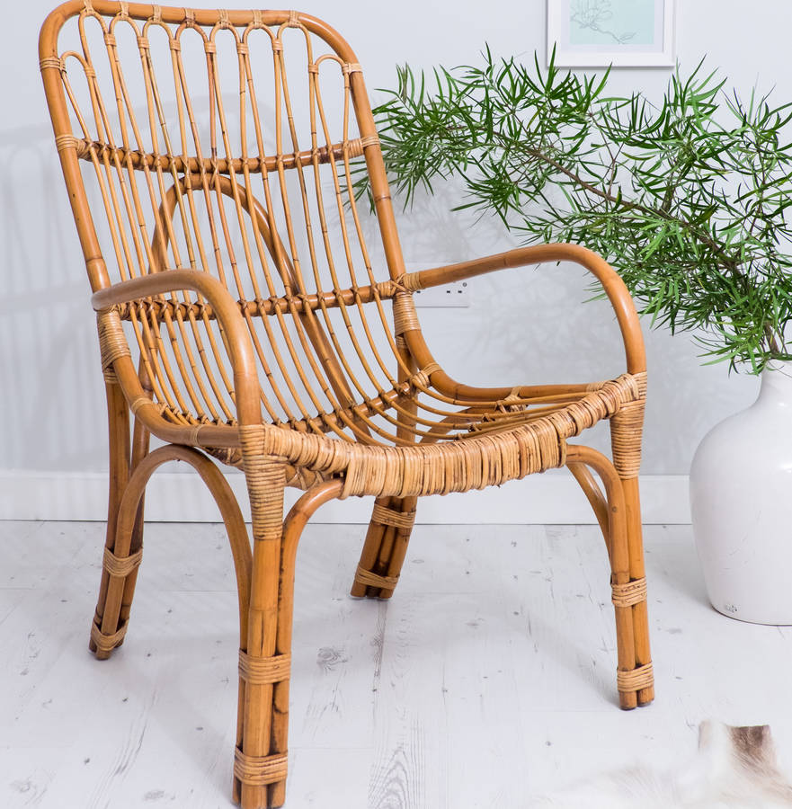 Wicker Bamboo Chair By Za Za Homes 