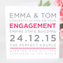Personalised Typography Engagement Card, thumbnail 3 of 10