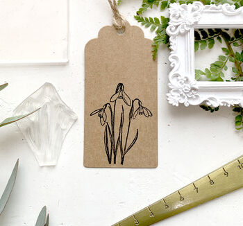 Snowdrop Clear Rubber Stamp, 3 of 9