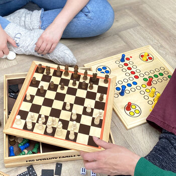 Personalised Wooden Anniversary Game Set, 3 of 4