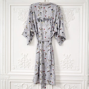 Personalised Butterfly Floral Kimono, 3 of 4