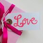 Ladies Pink I Love You Socks ~ Boxed, thumbnail 5 of 6
