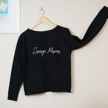 Savage Mama Slogan Sweatshirt, 2 of 3