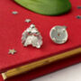 Sterling Silver Holly Pin Brooch, thumbnail 6 of 11