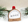 Baby's First Christmas Snow Globe Style Personalised Bauble, thumbnail 1 of 6