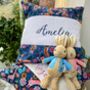 Blue Jungle Name Cushion, thumbnail 4 of 4