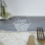 Personalised Wedding Place Setting Hexagons, thumbnail 2 of 4
