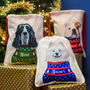 Personalised Christmas Jumper Dog Present Sack, thumbnail 2 of 12
