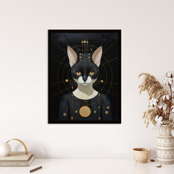 Interplanetary Cat Queen Futuristic Wall Art Print, 4 of 6