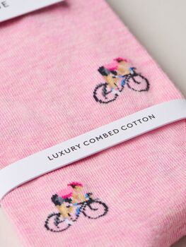 The Rosa – Luxury Cycling Themed Socks, 4 of 8