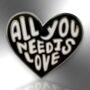 All You Need Is Love Valentine's Heart Hard Enamel Pin, thumbnail 3 of 8