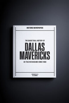 Dallas Mavericks Personalized Nba Basketball Gift Newspaper Book, 8 of 12