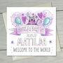 New Baby Girl Personalised Card, thumbnail 1 of 2