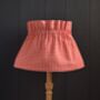 Dolly Red Gingham Gathered Scrunchie Lampshade, thumbnail 2 of 2