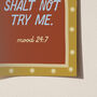 Thou Shalt Not Try Me Giclée Print, thumbnail 8 of 12