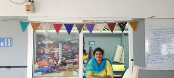 Upcycled Sari Flags, Handmade Bunting, Sari Fabric, 4 of 10