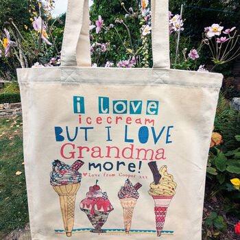 Personalised We Love You Grandma Bag, 5 of 12