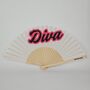 Handheld Diva In Pink Folding Fan, thumbnail 2 of 3