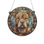 Shar Pei Stained Glass Effect Suncatcher, thumbnail 2 of 4