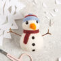 Snowman Needle Felting Kit, thumbnail 3 of 7