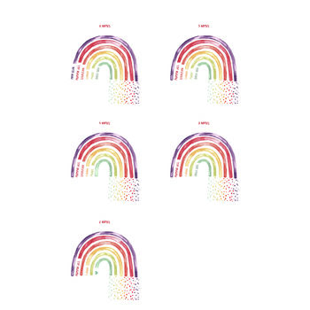 Personalised Family Rainbow Print, 3 of 3