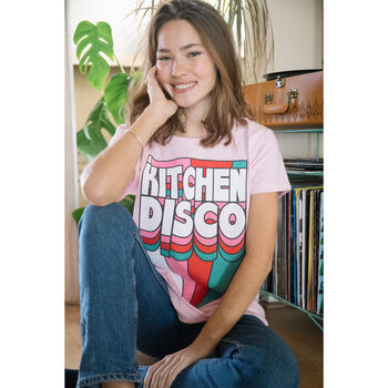 Kitchen Disco Women's Slogan T Shirt, 3 of 6