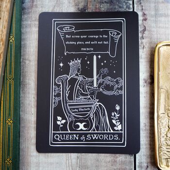 Lady Macbeth Tarot Card Mini Print 'Queen Of Swords', 2 of 3