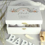 Personalised New Baby Girl Keepsake Box, thumbnail 2 of 5